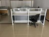 Poste de travail modulaire pour centre d'appels, cloison de bureau pour 2/4/6 personnes, poste de travail cubique moderne