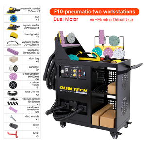 Machine à poncer pour carrosserie de voiture, <span class=keywords><strong>ponceuse</strong></span> excentrique aléatoire, <span class=keywords><strong>aspirateur</strong></span> pneumatique - Product Image 2