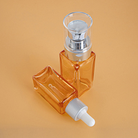 Flacon d'huile essentielle en plastique PET de 30 ml, 50 ml, 100 ml, 150 ml, 200 ml avec compte-gouttes pour sérum de soin de la peau, lotion pour le visage, flacon de luxe