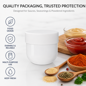 Wholesale Custom Logo BPA Free Food Grade Wide Mouth PP Plastic Jar <strong>Empty</strong> Container <strong>Tub</strong> for <strong>Protein</strong> <strong>Powder</strong> Sauce Packaging - Product Image 1