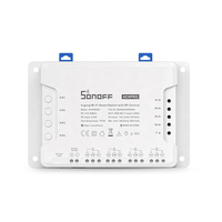 Sonoff 4CH Pro R3 Interrupteur intelligent Wi-Fi DIY compatible Alexa Google Home, module relais 4 canaux 10A 220V/110V, télécommande sans fil 24V