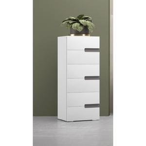 ตู้เสื้อผ้าแบบเจ็ดช่อง รุ่นริเวอร์ไวท์แอชแอนด์มัด - Product Image 1