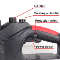 Motosierra Inalámbrica Portátil de 21V con Motor sin Escobillas, Batería Recargable, Función de Radio, Personalización OEM para Tala de Madera
