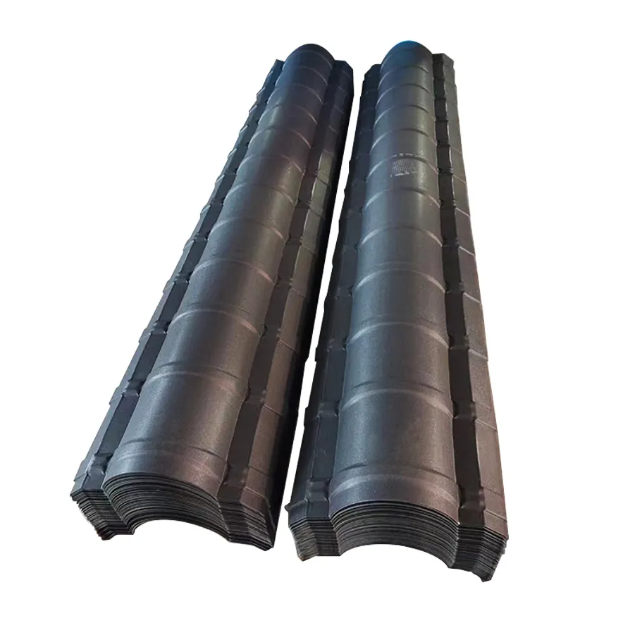 Proveedor chino Dx52D SGCC Galvalume Tejas corrugadas para techos Placa de metal prepintada Corte de doblado de color gris incluido