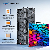 Kabinet Video Wall LED HD 500x1000mm untuk Sewa Panggung, Layar LED P3.91 Sambungan Tanpa Celah untuk Konser, Pernikahan, Latar Belakang Pertunjukan Langsung