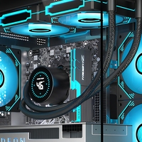 Casing PC MINI Tanpa Tiang AY, Kaca Transparan, Mendukung Motherboard Matx ITX, Pendingin Air 240