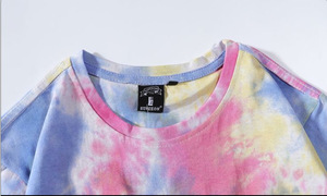 Driov Tie Dye Oversize camiseta para hombre calidad gruesa algodón Casual camisetas de talla grande hombres camiseta de alta calidad para el verano - Product Image 5