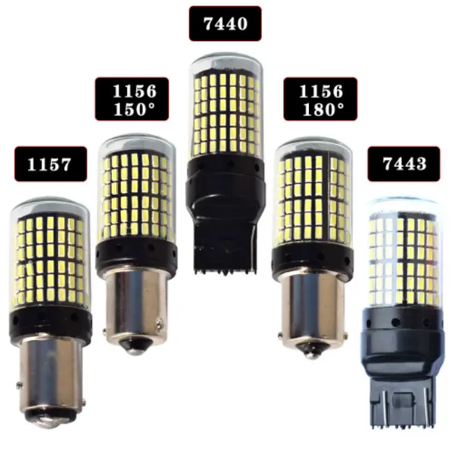 Đèn Phanh Bóng Đèn Led BAY15D 1157 Khuyến Mãi Đèn CanBus 144smd Cho Đèn Tín Hiệu Rẽ 12V