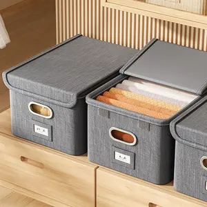 Wardrobe Clothes Organizer Product Basket Storage Box For Storage Basket With Handle And File Organizer