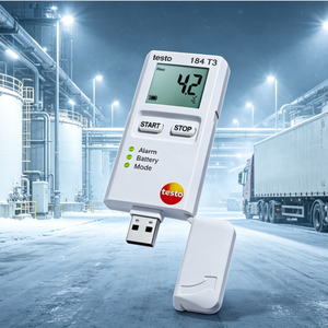 Enregistreur de données de température USB Testo 184, Plug and Play, Génération automatique de rapports, Surveillance des transports en chaîne du froid - Product Image 5