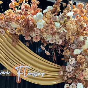 Set de Flores Artificiales de Caramelo y Hierba de Pampas para Boda, Guirnalda Floral y Hilera de Flores para Suelo, Fondo Boho, Flores de <span class=keywords><strong>Seda</strong></span> para Decoración del Hogar y Fiestas - Product Image 5