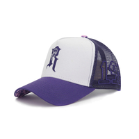 Gorra deportiva Premium Lisa clásica de 5 paneles de alta calidad con logotipo personalizado, gorra de camionero personalizada de malla de sublimación OEM más popular