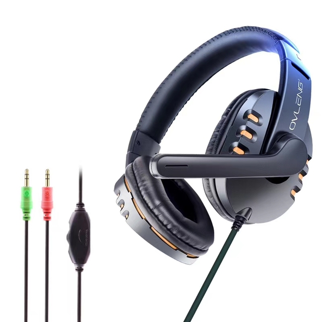 With Mic Dual 3.5mm Jack Gaming Headphone Ovleng OV-X6 Gaming Headset for PC