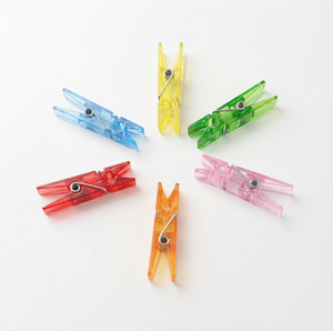 Confezione da 20 Mini Clip in Plastica Flessibile PP per Artigianato, Colori Assortiti, Multifunzione, Superficie Liscia, per Bucato e Vestiti - Product Image 2
