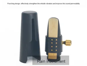 <span class=keywords><strong>Yu</strong></span> <span class=keywords><strong>Chen</strong></span> Saxophone Soprano Embouchure Ligature Fibre De Verre Pickup Soft Card BB 1RVS Bakélite - Product Image 3