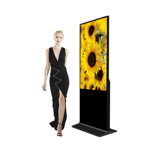 Soporte de suelo 32-75 pulgadas Android Vertical LCD Publicidad EE. UU. UE Almacén Pantalla táctil Señalización digital Monitores de pantalla - Product Image 2