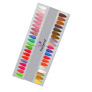 Nailprof 40 Tips Gel Polish Display Acrylic Nail Art Book Nail Color Chart Hot Selling in UK