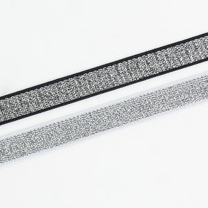 Fascia elastica del <span class=keywords><strong>reggiseno</strong></span> tessuta alta tenacità degli spallacci elastici di scintillio glassato all'ingrosso di prezzi di fabbrica - Product Image 2