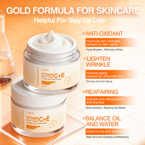 <span class=keywords><strong>Crème</strong></span> de nuit pour le <span class=keywords><strong>visage</strong></span>, réparatrice de la barrière cutanée, hydratante en profondeur, blanchissante, à la vitamine C et E, naturelle et biologique, personnalisée OEM, pour tous types de peaux - Product Image 5
