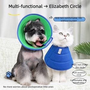 USMILEPET Venta caliente tela transpirable Elizabeth Circle Anti-lamer Anti-morder <span class=keywords><strong>Collar</strong></span> de Aseo para mascotas para gatos y perros - Product Image 2