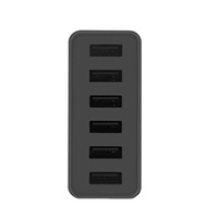 Cargador usb rápido multipuerto de escritorio con certificado CE, 5V, 10A, 50W, 6 puertos, Universal, para hogar inteligente