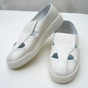 Chaussures de salle blanche antistatiques ESD blanches pour l'industrie électronique et de précision - Product Image 1