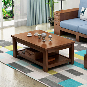 Solid Wood <b>Coffee</b> <b>Table</b> With Storage Modern Living Room Furniture For <b>Small</b> Apartments - Product Image 1