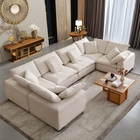 Neues Design Stoff Couch Moderne U-Form Sofa Cloud Sofa Collection Modulare Schnitt Wohnzimmer möbel