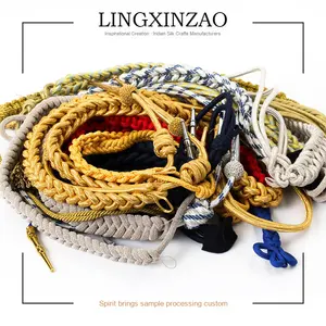 Kustom bordir India sutra <span class=keywords><strong>Pilot</strong></span> seragam penerbangan lencana bahu ban lengan Epaulette peralatan pertahanan pribadi kustom - Product Image 1