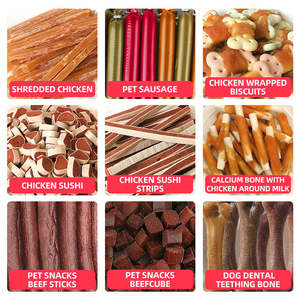 Friandises pour chiens en gros, riches en calcium, à base de vraie viande (poulet, canard, bœuf, morue), 270g, pour le nettoyage des dents et le contrôle du tartre - Product Image 2