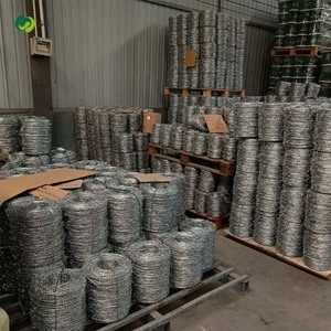 <span class=keywords><strong>Fil</strong></span> <span class=keywords><strong>barbelé</strong></span> en acier à faible teneur en carbone, galvanisé argenté, anti-escalade, anti-vol, 500m, pour la sécurité des fermes, 1.3-2.4mm, à barbelures croisées type rasoir - Product Image 3