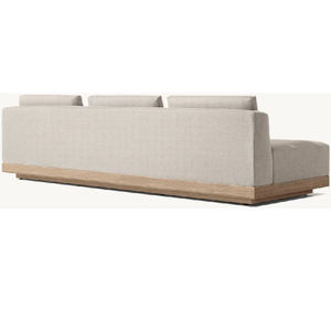 Luxury Teak Wood <b>Outdoor</b> Patio Furniture <b>Sofa</b> Set Wholesale Waterproof Fabric Garden <b>Sofas</b> - Product Image 2