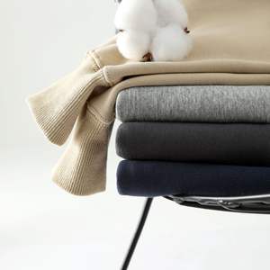 سترات بغطاء رأس بسحاب من الشركة المصنعة مخصص Gsm الفضة الثعالب ممشط من القطن بسحاب لأعلى سترات بغطاء رأس كبيرة الحجم - Product Image 4