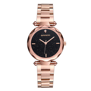 SANDA 243 beautiful purple girls bling <span class=keywords><strong>orologio</strong></span> al quarzo cinturino in acciaio super resistente all'acqua sottile <span class=keywords><strong>orologio</strong></span> da polso da lavoro conciso - Product Image 6