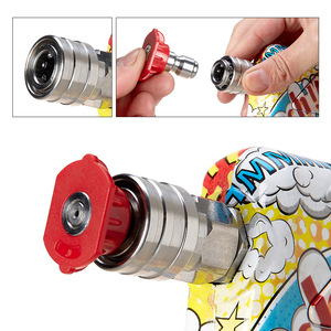 Pistolet à eau haute pression en laiton massif 3000 Psi Pistolet court pour lavage de voiture 1/4 ''Pièce d'équipement de nettoyage - Product Image 6