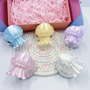 Soporte de Teléfono 3D con Forma de Medusa, Decorado con Perlas, Color Rosa Dulce, Soporte Plegable y Expandible para Teléfono Móvil, para Uso Diario - Product Image 6