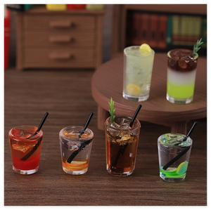 Venta al por mayor vacío a granel Kawaii Mini resina casa de muñecas bebida miniatura botella de <span class=keywords><strong>limón</strong></span> taza lata <span class=keywords><strong>café</strong></span> 3D jugo cocina jugar juguetes en Stock - Product Image 5