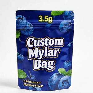 Sachets Doypack Personnalisés Mylar Cerise & Agrumes - <span class=keywords><strong>Sacs</strong></span> Refermables de Qualité Alimentaire pour Poudres Comestibles et Boissons - Product Image 1