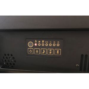 Foyer électrique 28 pouces avec télécommande, boîte de feu électrique intégrée, garniture noire - Product Image 4