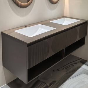New bathroom basin double basin bathroom cabinet one customizable size washbasin washbasin bathroom cabinet combination - Product Image 4