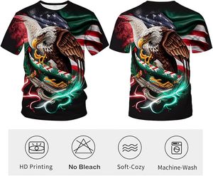 Maglietta America Eagle, T-shirt Americana, Camicia da Uomo American Eagle, <span class=keywords><strong>Abbigliamento</strong></span> Americano - Product Image 5