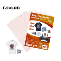 Papier de sublimation par transfert thermique Fcolor, vente directe d'usine, 100 grammes, format A4, pour tissu polyester