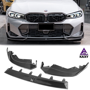 Lèvre de spoiler avant en fibre de carbone véritable style AD pour <span class=keywords><strong>BMW</strong></span> Série <span class=keywords><strong>3</strong></span> G20 G21 <span class=keywords><strong>Touring</strong></span> 330i M340i <span class=keywords><strong>2023</strong></span>+ - Product Image 1