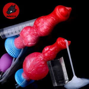 FAAK Dildo Grande con Eyaculación y Tapón Anal Inflable, Pene con Nudo Grande para Eyaculación, Juguetes Sexuales para Adultos para Hombres y Mujeres, Anal - Product Image 1