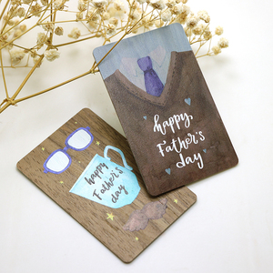 Quà lưu niệm Collectible thẻ biểu tượng tùy chỉnh in gỗ Cảm ơn bạn thẻ - Product Image 1