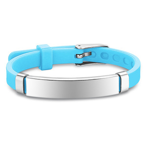 צמיד סיליקון/גומי עם קוד QR, תג זיהוי מנירוסטה בהתאמה אישית, טרנד חדש לשנת <span class=keywords><strong>2026</strong></span>, לילדים, טיטניום - Product Image 6