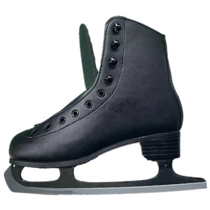 Logo personnalisé professionnel noir Durable chaussures de patinage artistique pour femmes pour la <span class=keywords><strong>location</strong></span> de patinoire printemps/hiver/été - Product Image 1
