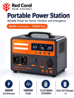 OEM800W1000W Stasiun Daya Portabel 1010Wh Generator Tenaga Surya Gelombang Sinus Murni RV Berkemah Perjalanan Luar Ruangan 220V Darurat Rumah Tangga
