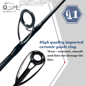 B Gama Mới 2.1M Balik olta Tốt Nhất Carbon Cần Câu Cá Ultralight Câu Cá Hồi Que Mồi Đúc Cần Câu Cho Biển - Product Image 2