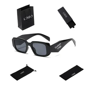 2023 Lunette De Soleil Luxury Designer Famous Brands Sunglass Trendy Square Rectangle Frames Sunglasses 2024